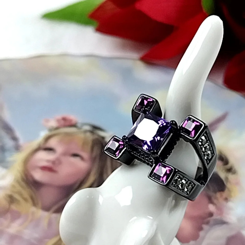 Steampunk Gothic Statement Ring - Picture 17 of 17